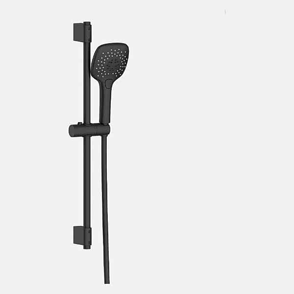 Zero Sürgülü El Duş Set Siyah 3 Fonksiyonlu Siyah